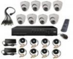 Sistem de supraveghere preconfigurat cu 8 camere video si DVR